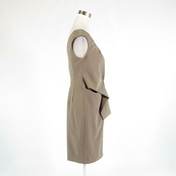 Taupe MAGASCHONI COLLECTION sheath dress 6 - Picture 5 of 9